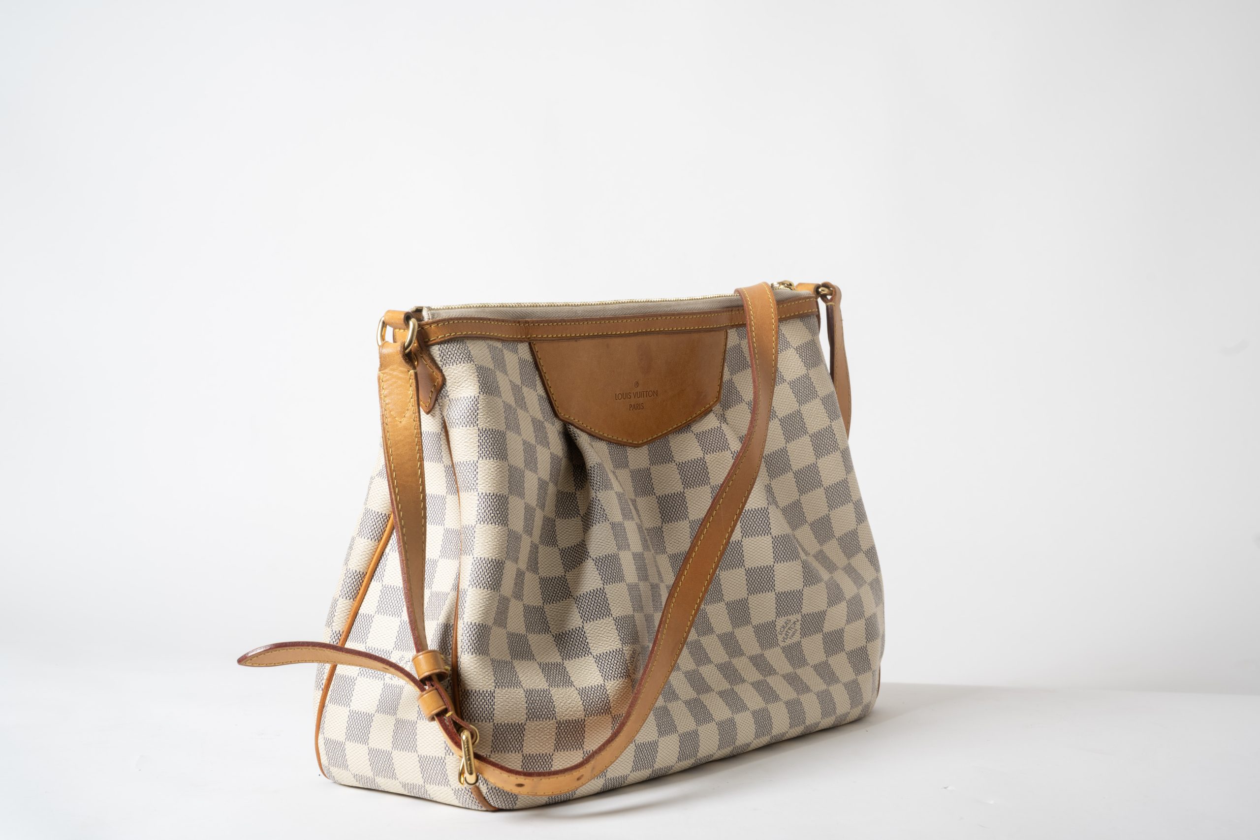 PRV-LV-005-02 Louis Vuitton Siracusa MM · Damier Azur - Imagen 4