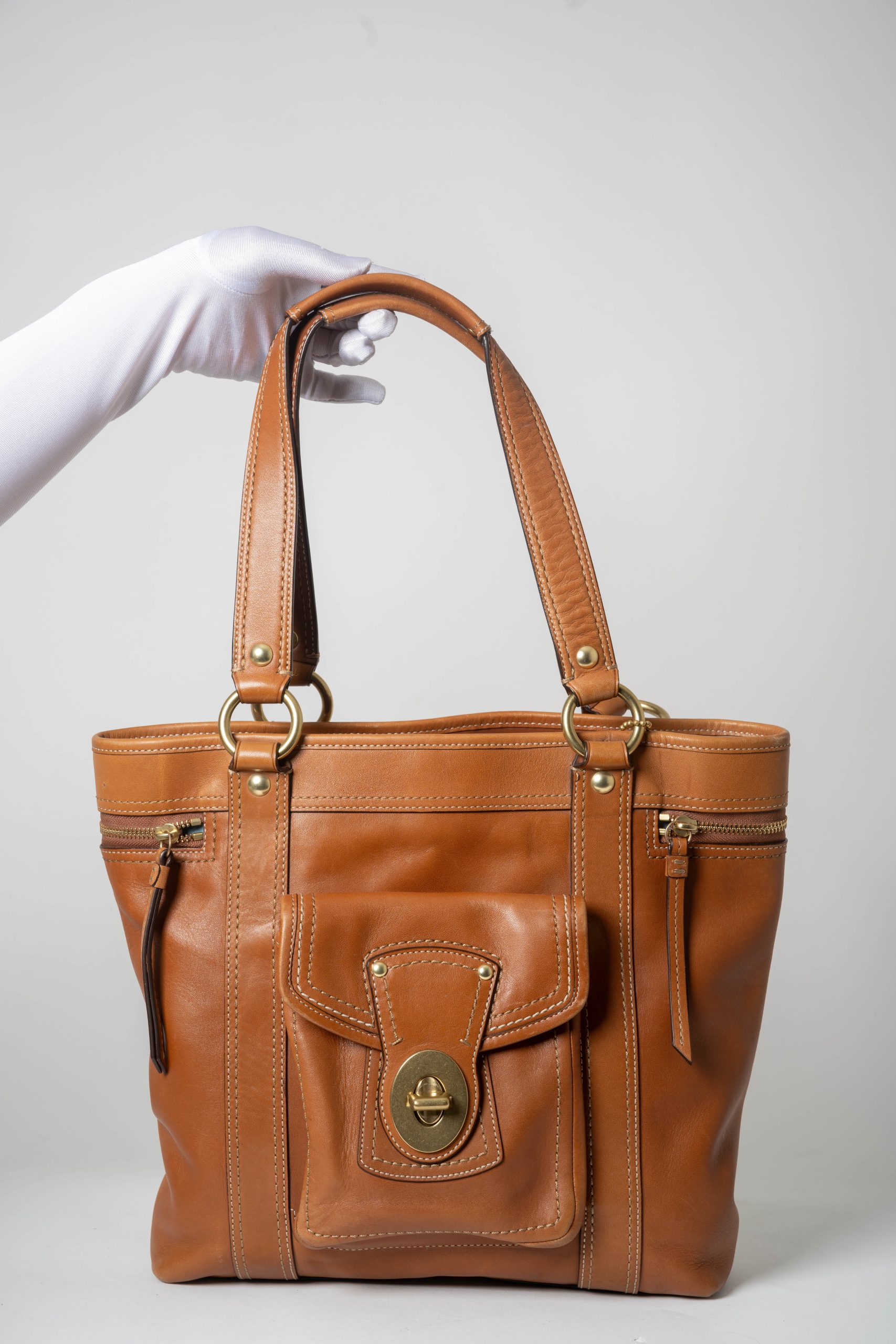 PRV-COA-041-02 Coach Legacy Gigi Tote · Whiskey - Imagen 12