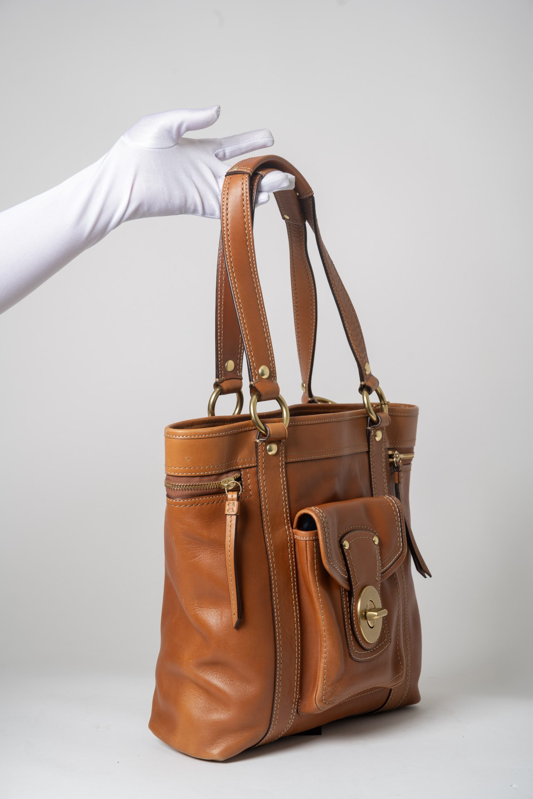 PRV-COA-041-04 Coach Legacy Gigi Tote · Whiskey - Imagen 10