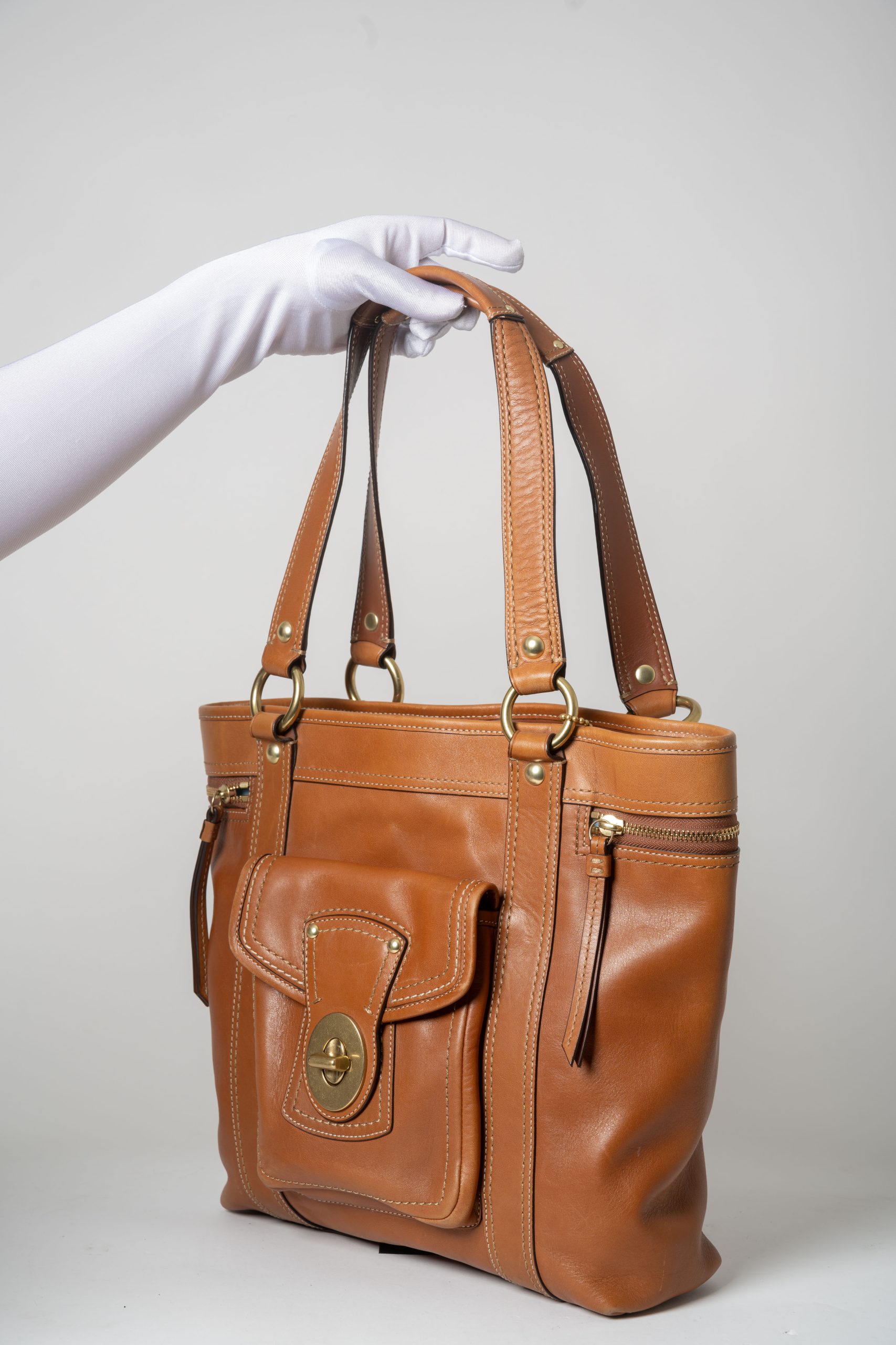 PRV-COA-041-05 Coach Legacy Gigi Tote · Whiskey - Imagen 9