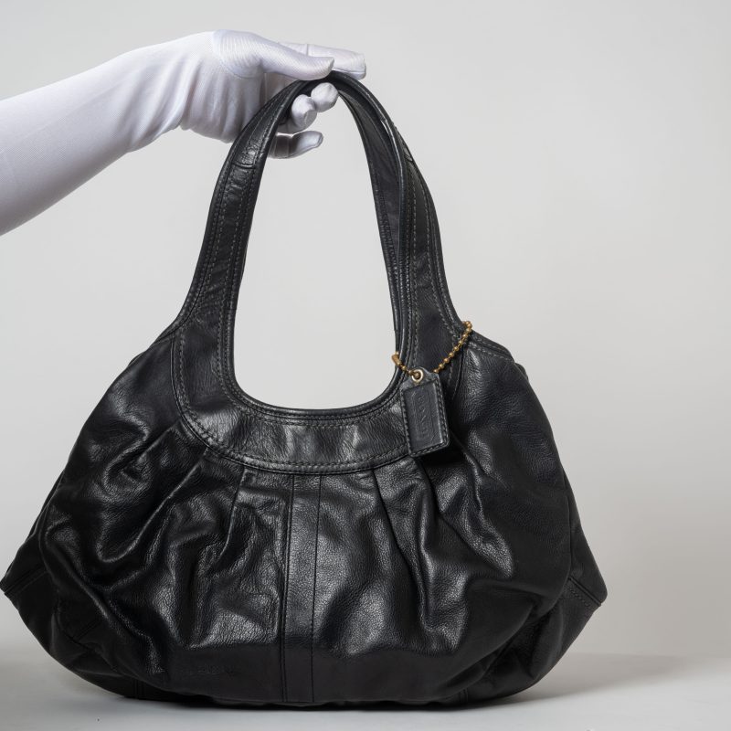 Coach Soho Pleated Tote · Black