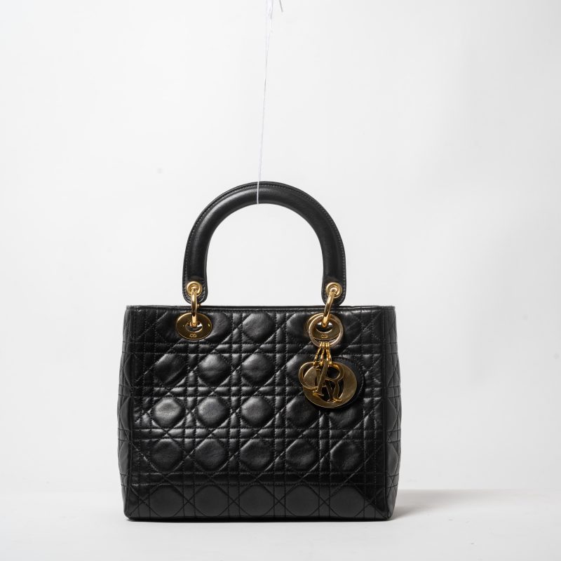 Lady Dior Medium vintage · Black Cannage