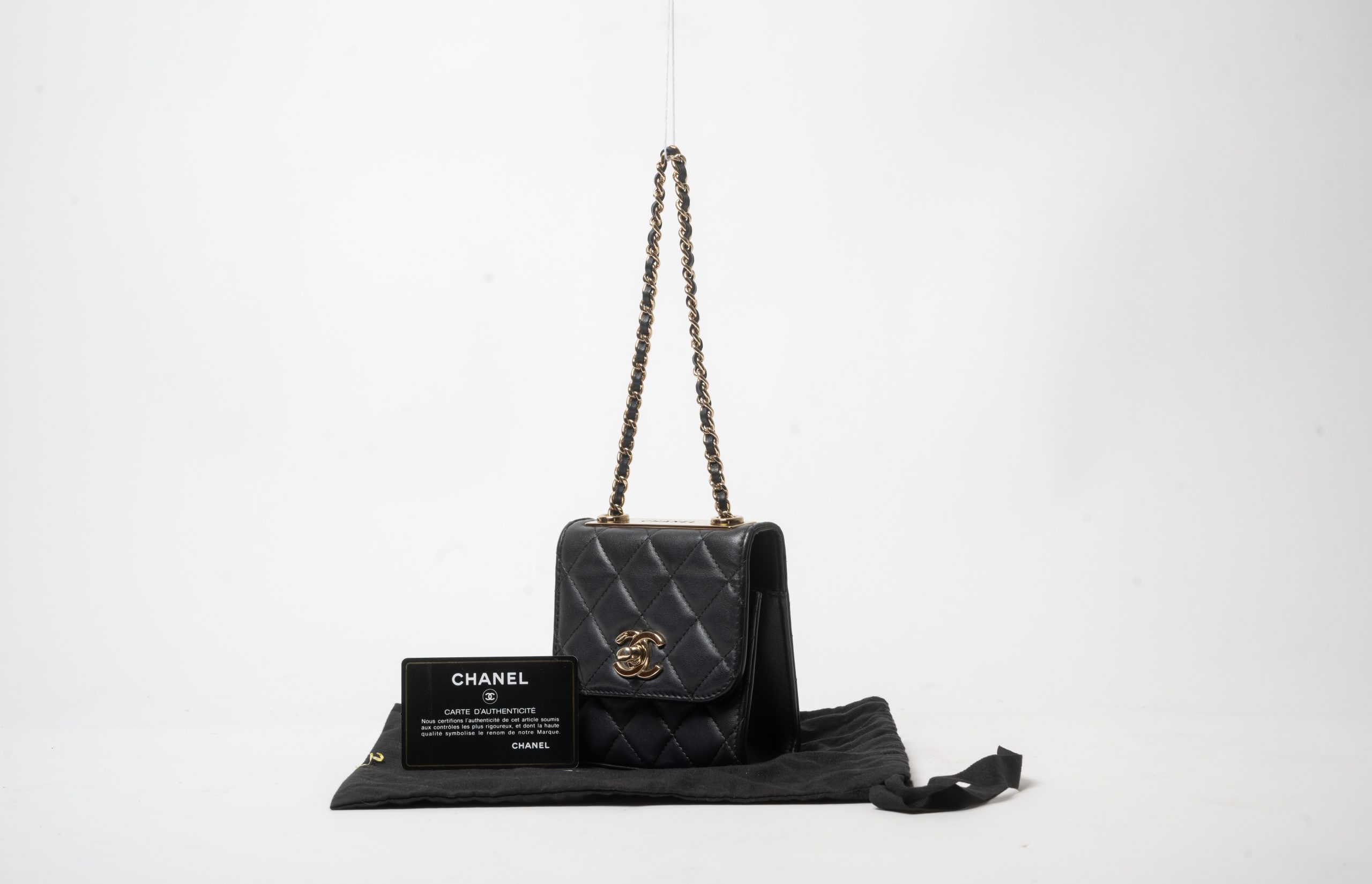 PRV-CHA-036-06 Chanel Mini Trendy CC · Black