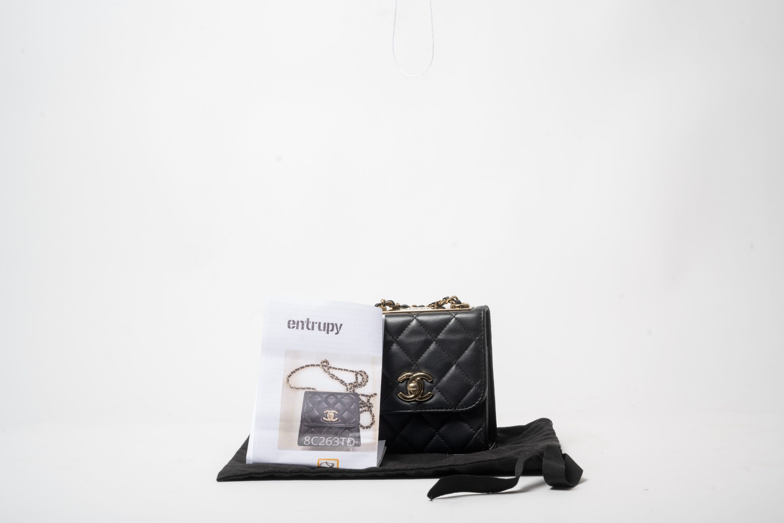 PRV-CHA-036-13 Chanel Mini Trendy CC · Black - Imagen 3