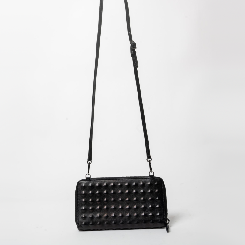 MCM Crossbody Wallet / Phone Holder · Black
