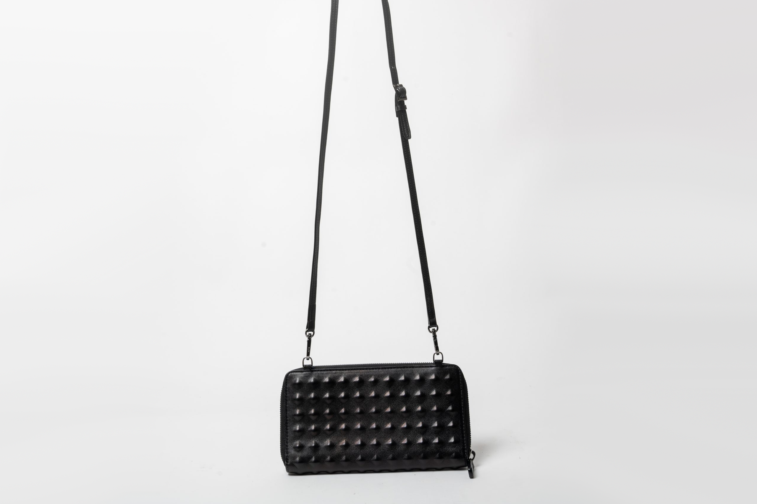 PRV-MCM-030-02 MCM Crossbody Wallet / Phone Holder · Black